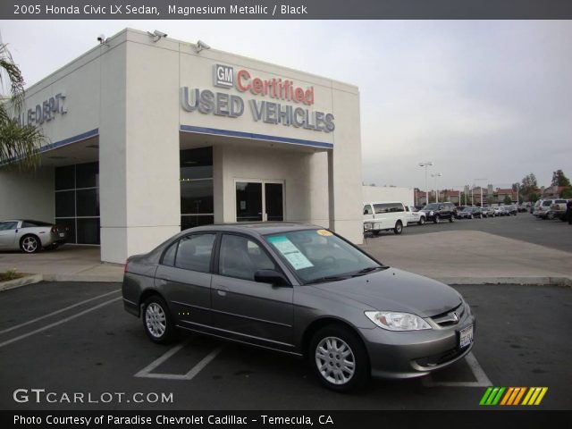 2005 Honda Civic LX Sedan in Magnesium Metallic