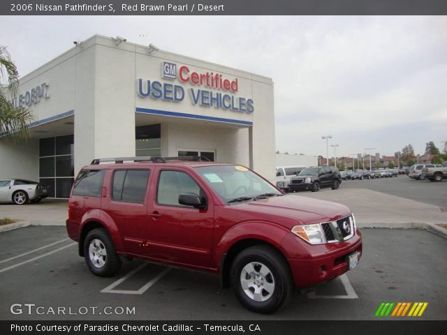 2006 Nissan Pathfinder S in Red Brawn Pearl