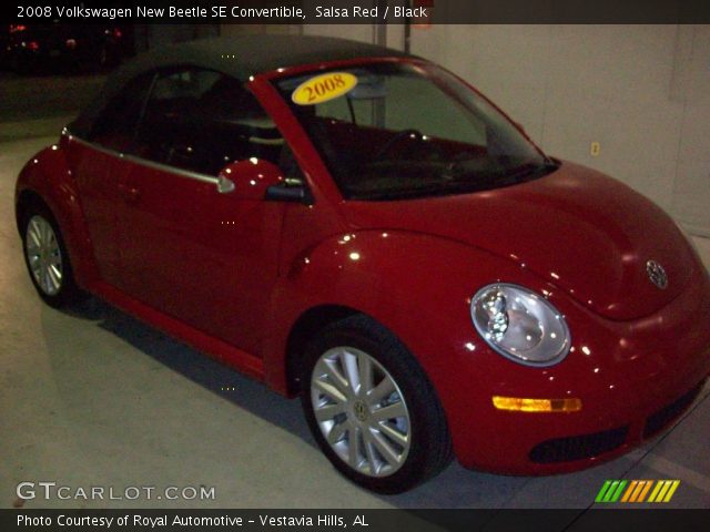 2008 Volkswagen New Beetle SE Convertible in Salsa Red