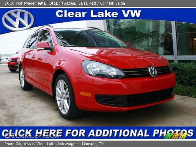 2010 Volkswagen Jetta TDI SportWagen in Salsa Red