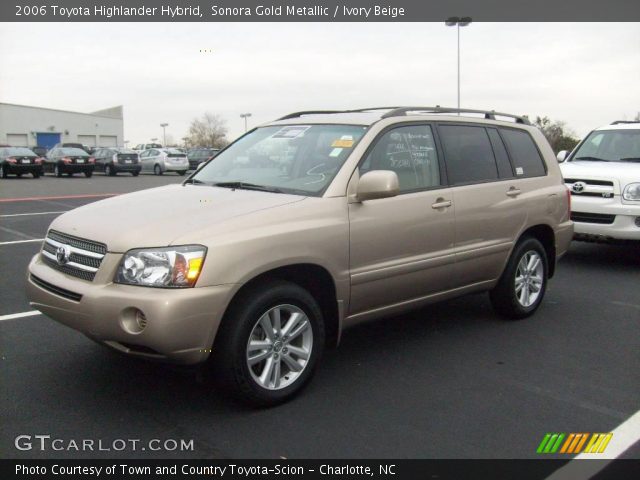 2006 Toyota Highlander Hybrid in Sonora Gold Metallic