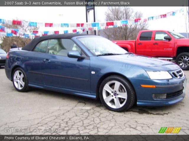 2007 Saab 9-3 Aero Convertible in Fusion Blue Metallic