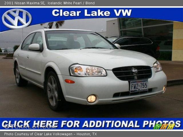 2001 Nissan Maxima SE in Icelandic White Pearl