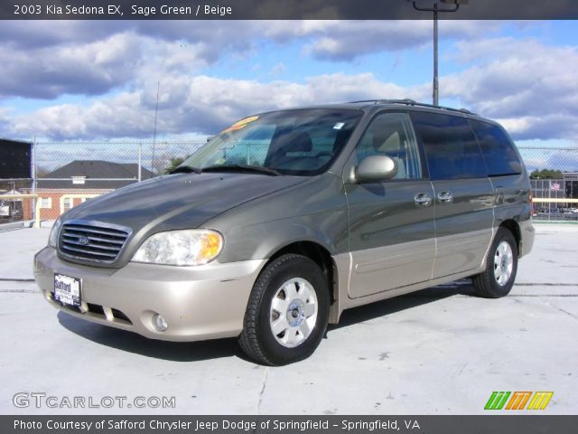 2003 Kia Sedona EX in Sage Green