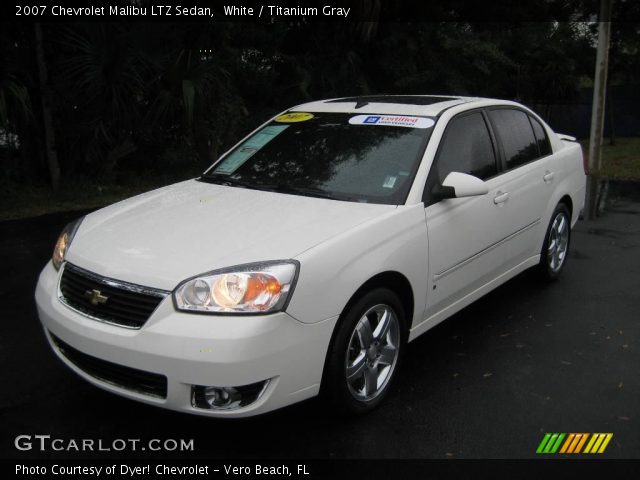 2007 Chevrolet Malibu LTZ Sedan in White