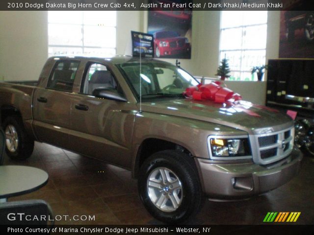 2010 Dodge Dakota Big Horn Crew Cab 4x4 in Austin Tan Pearl Coat