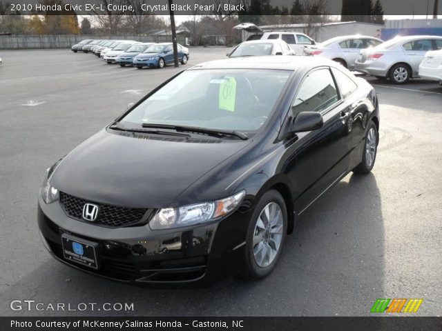2010 Honda Civic EX-L Coupe in Crystal Black Pearl