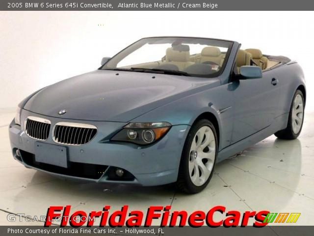 2005 BMW 6 Series 645i Convertible in Atlantic Blue Metallic
