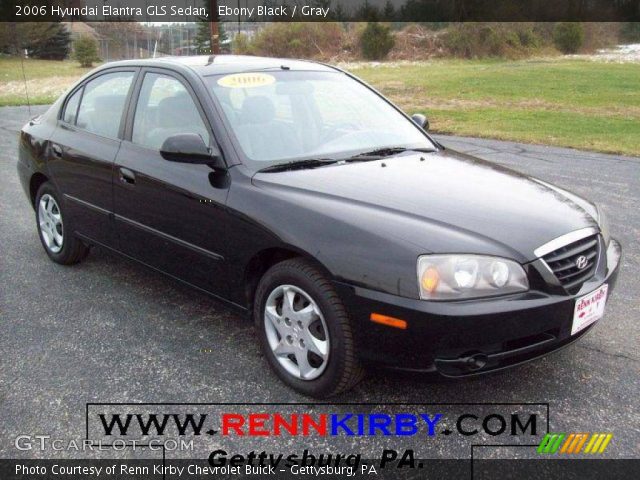 2006 Hyundai Elantra GLS Sedan in Ebony Black