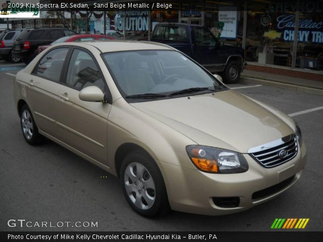 2009 Kia Spectra EX Sedan in Sand Beige Metallic