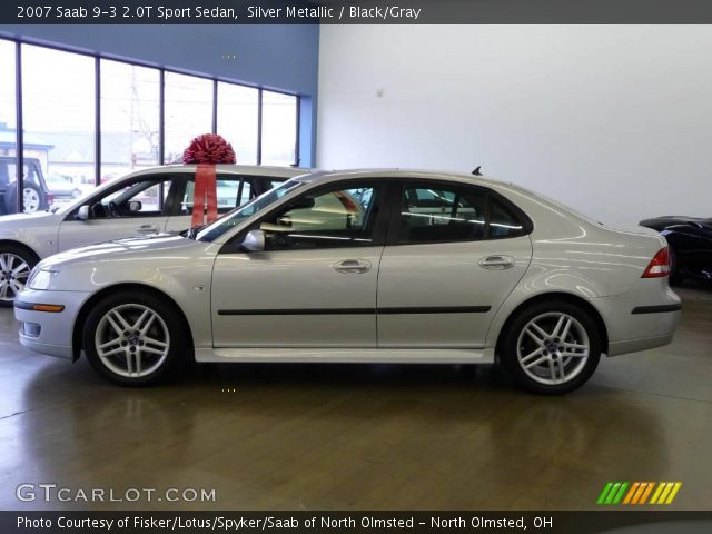 2007 Saab 9-3 2.0T Sport Sedan in Silver Metallic