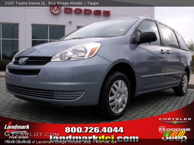 2005 Toyota Sienna LE in Blue Mirage Metallic