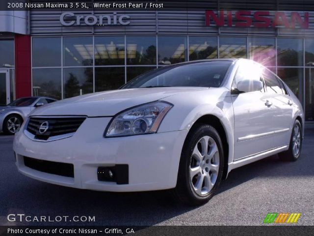 2008 Nissan Maxima 3.5 SL in Winter Frost Pearl