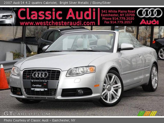 2007 Audi S4 4.2 quattro Cabriolet in Bright Silver Metallic