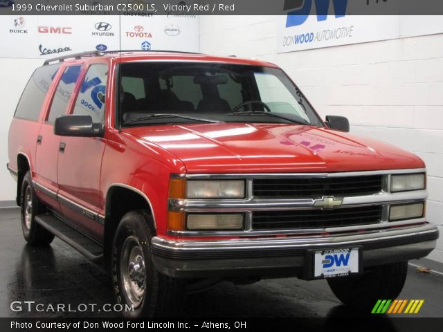 1999 Chevrolet Suburban C2500 LS in Victory Red