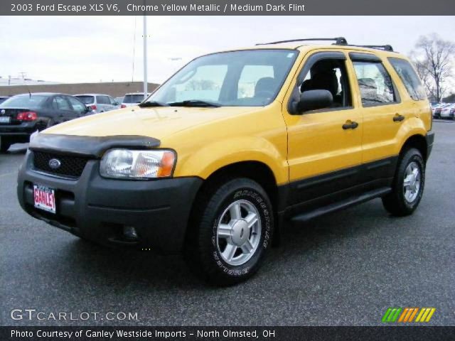 2003 Ford Escape XLS V6 in Chrome Yellow Metallic