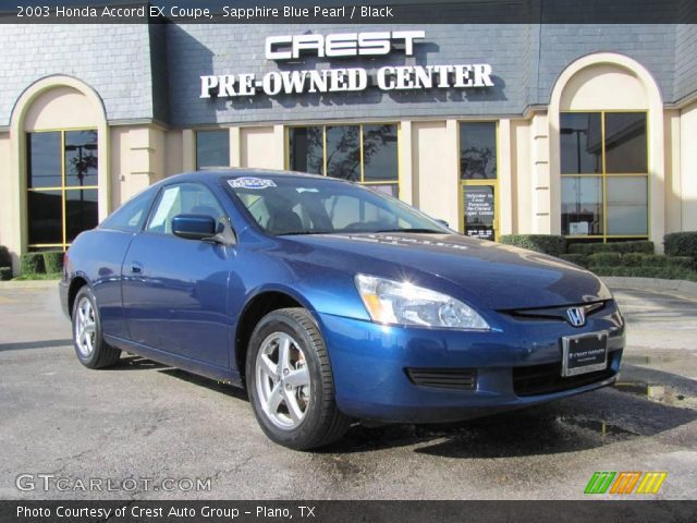 2003 Honda Accord EX Coupe in Sapphire Blue Pearl