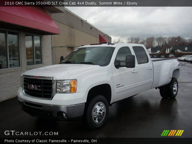 2010 GMC Sierra 3500HD SLT Crew Cab 4x4 Dually in Summit White