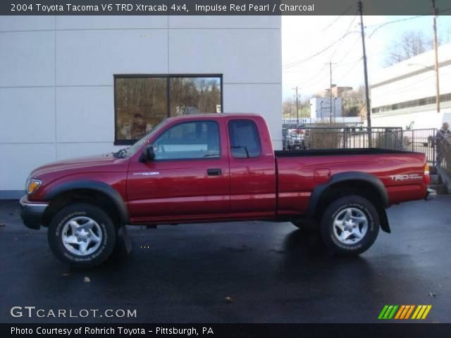 2004 Toyota Tacoma V6 TRD Xtracab 4x4 in Impulse Red Pearl