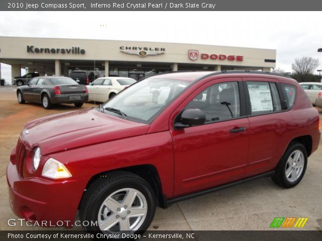 2010 Jeep Compass Sport in Inferno Red Crystal Pearl