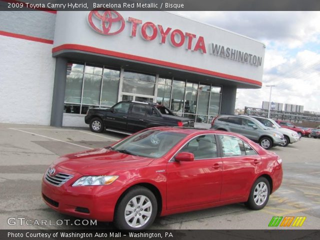 2009 Toyota Camry Hybrid in Barcelona Red Metallic