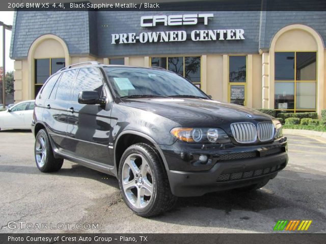 2006 BMW X5 4.4i in Black Sapphire Metallic