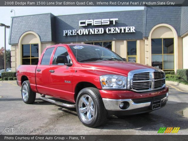 2008 Dodge Ram 1500 Lone Star Edition Quad Cab in Inferno Red Crystal Pearl