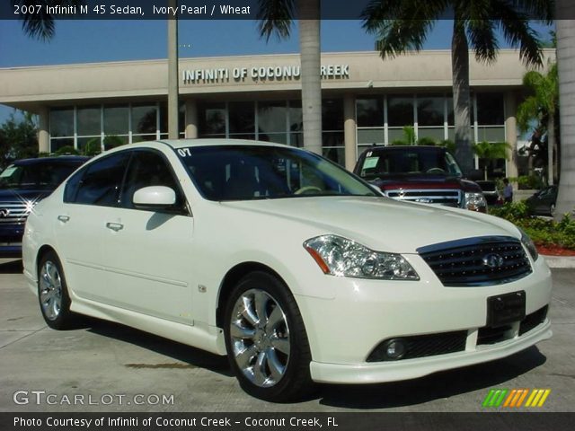 2007 Infiniti M 45 Sedan in Ivory Pearl