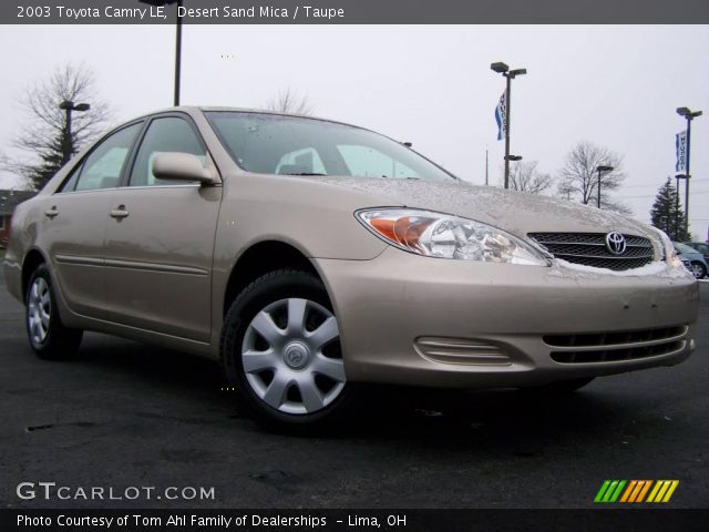 2003 Toyota Camry LE in Desert Sand Mica