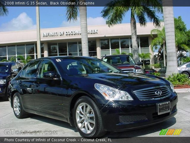 2008 Infiniti G 35 Sedan in Black Obsidian