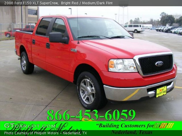 2008 Ford F150 XLT SuperCrew in Bright Red