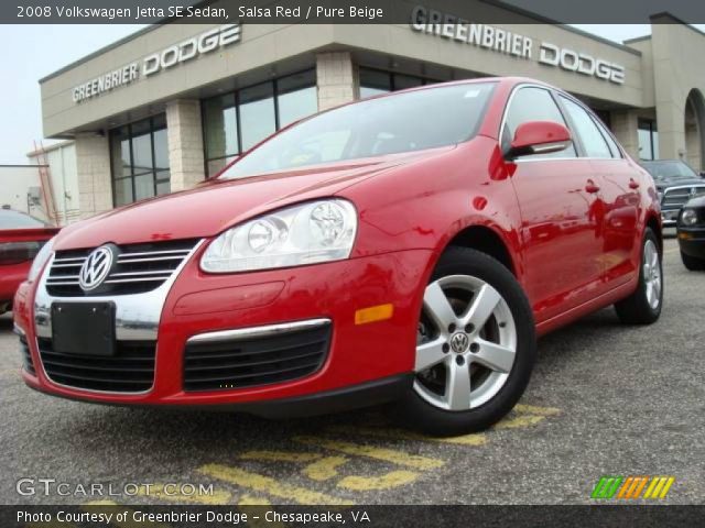 2008 Volkswagen Jetta SE Sedan in Salsa Red
