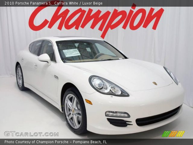 2010 Porsche Panamera S in Carrara White