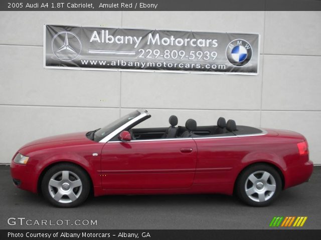 2005 Audi A4 1.8T Cabriolet in Amulet Red