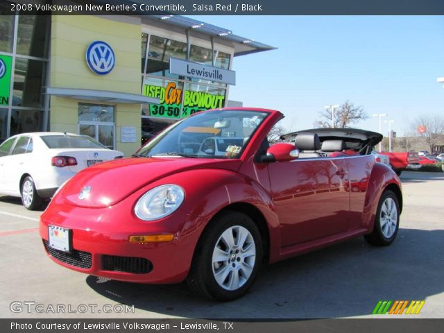 2008 Volkswagen New Beetle S Convertible in Salsa Red