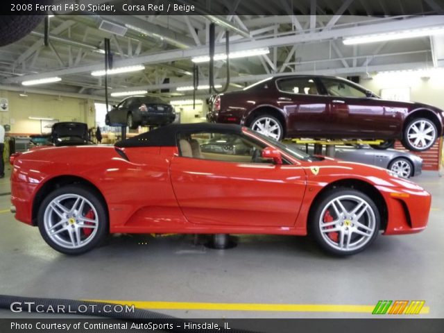 2008 Ferrari F430 Spider in Corsa Red