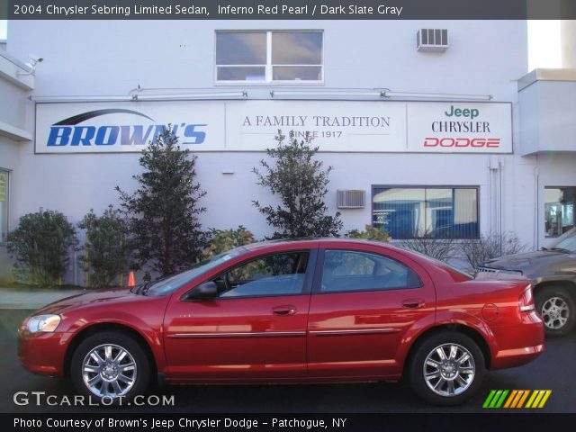 2004 Chrysler Sebring Limited Sedan in Inferno Red Pearl