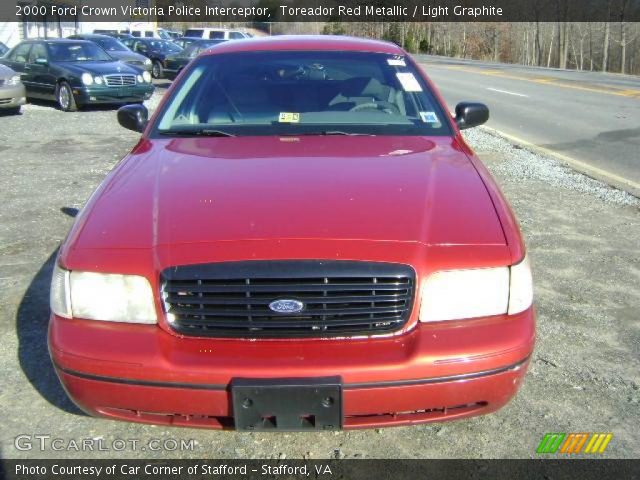 2000 Ford Crown Victoria Police Interceptor in Toreador Red Metallic