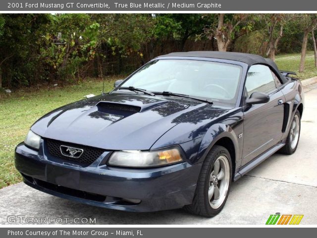 2001 Ford Mustang GT Convertible in True Blue Metallic