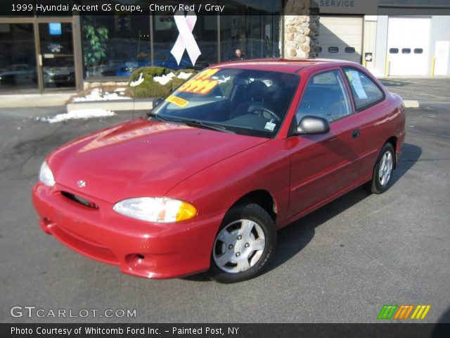 1999 Hyundai Accent GS Coupe in Cherry Red