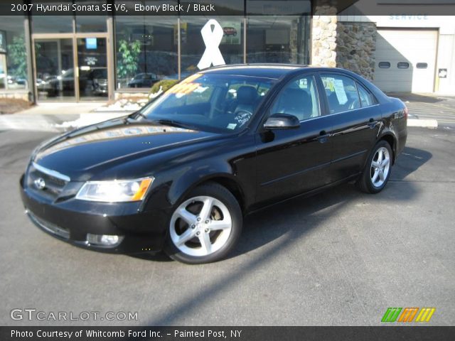 2007 Hyundai Sonata SE V6 in Ebony Black