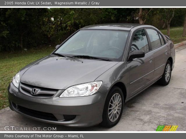 2005 Honda Civic LX Sedan in Magnesium Metallic
