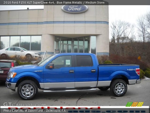 2010 Ford F150 XLT SuperCrew 4x4 in Blue Flame Metallic