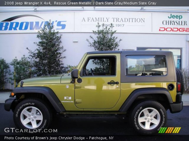 2008 Jeep Wrangler X 4x4 in Rescue Green Metallic