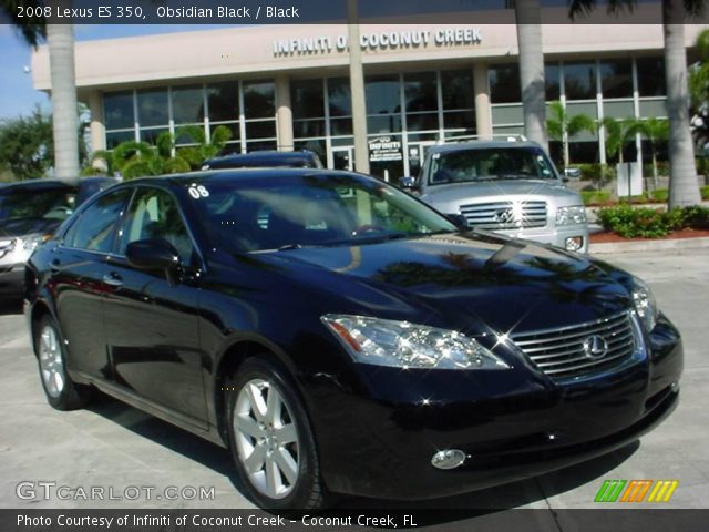 2008 Lexus ES 350 in Obsidian Black