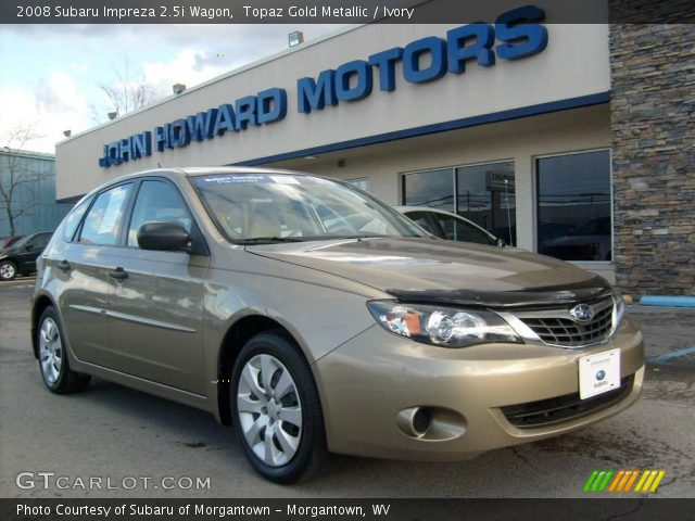 2008 Subaru Impreza 2.5i Wagon in Topaz Gold Metallic