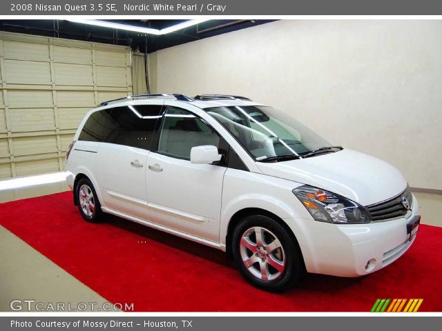 2008 Nissan Quest 3.5 SE in Nordic White Pearl
