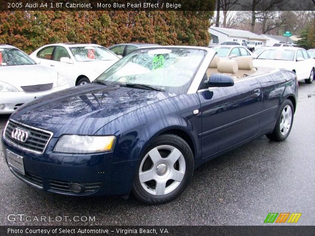 2005 Audi A4 1.8T Cabriolet in Moro Blue Pearl Effect