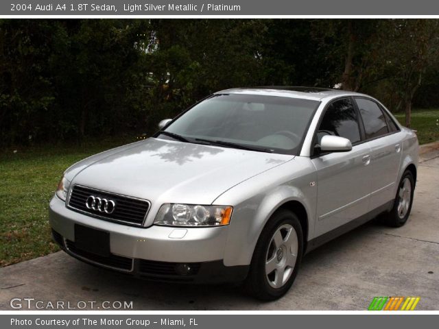 2004 Audi A4 1.8T Sedan in Light Silver Metallic