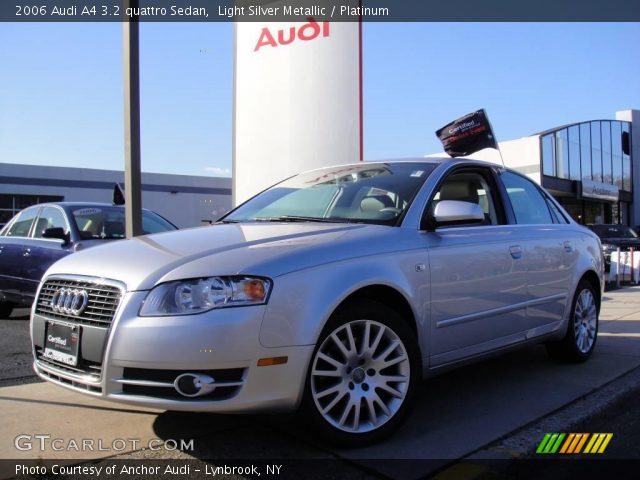 2006 Audi A4 3.2 quattro Sedan in Light Silver Metallic